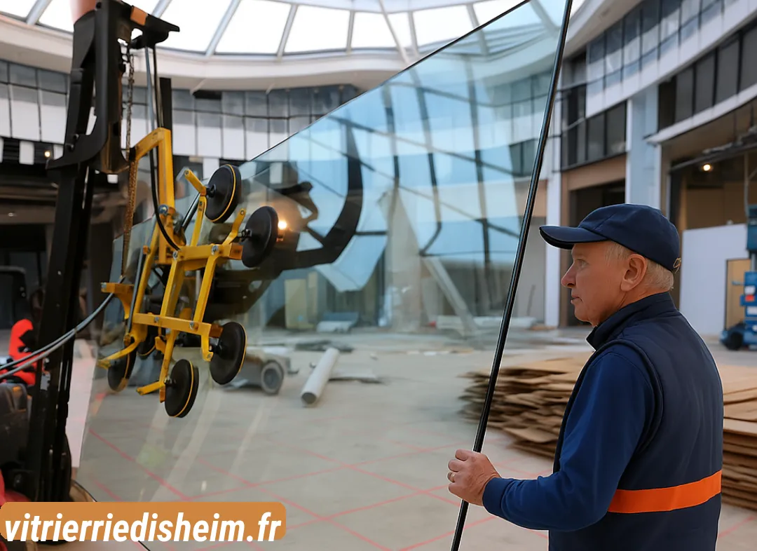 Remplacement de vitrine magasin Riedisheim